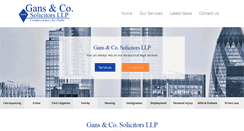 Desktop Screenshot of ganssolicitors.com